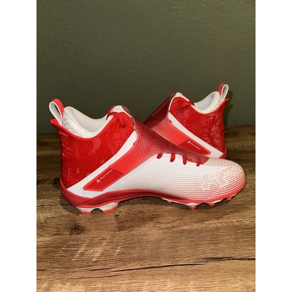 Under Armour UA Highlight Hammer MC Hi Football Cleats 3025085-100 Men's Size 12 - Picture 4 of 9